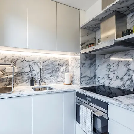 Apartment With Balcony In A Street In The Historic Center Of Downtown Lisbon
